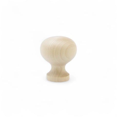 32 mm plona apvali beržinė baldų rankenėlė